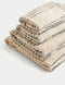 Pure Cotton Striped Fringed Towel